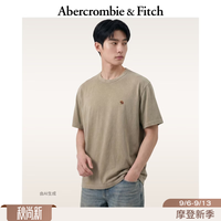 Abercrombie & Fitch 经典小麋鹿图案水洗棉T恤 卡其色 M