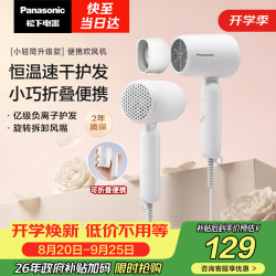 Panasonic 亿级负离子护发 电吹风  木棉白