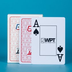 德州扑克扑克牌WPT赛事防水磨砂大字大宽牌塑料PVC