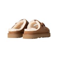 UGG 1167611CHE 搭扣平底毛毛拖鞋 栗色 38