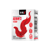 赤尾 铂金持久超薄避孕套 含苯佐卡因 1只