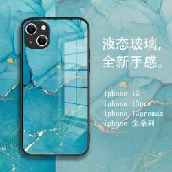 大理石个性创意液态玻璃手机壳适用于苹果/华为/小米/oppo/vivo