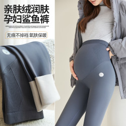 孕妇打底裤子春夏外穿瑜伽芭比裤鲨鱼裤春夏薄款托腹提臀孕妇春装