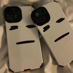 石油无语表情包苹果17/华为/oppo/vivo/小米/荣耀棕色爱心手机壳