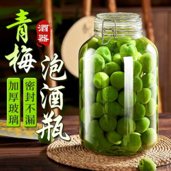 青梅泡酒玻璃瓶专用酒瓶杨梅自酿果酒空瓶子食品级密封罐泡菜坛子
