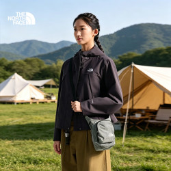 北面 斜挎包男女同款时尚桶包单肩包8JCD 灰色/MYB