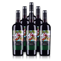 茉莉花 法国（原瓶进口）茉莉花波尔多干红葡萄酒750ml*6