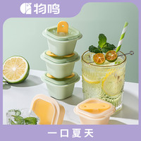 物鸣 冰块模具家用一人享硅胶盖制冰器雪糕模具冰格一口夏天