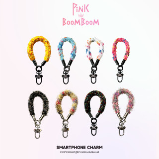 PinKBooM原创秋冬新款挂绳手机壳斜挎绳手腕短款挂链高端挂饰防丢