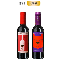 智利原瓶进口闪电西拉干红+猫半甜葡萄酒组合（各1瓶）