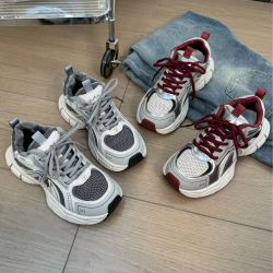厚底灰色老爹鞋女2025秋冬新款轻便透气复古登山鞋超火休闲运动鞋