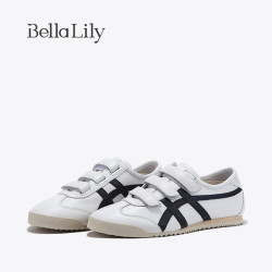 Bella Lily 休闲运动鞋女百搭轻便平底单鞋魔术贴休闲鞋