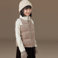 哈齿 儿童羽绒服 卡其色 140cm