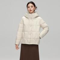 雪中飞 女式简约时尚短款羽绒服秋冬经典潮流舒适日常通勤保暖外套