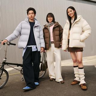波司登 冬季男女同款短款连帽防寒保暖羽绒服