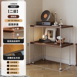 赛杉 纵览置物架落地简易储物收纳柜一体靠墙多层展示书架床边长条桌子