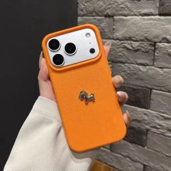 C 【裸机手感】高级感橙色小马 iPhone6-17系列苹果手机壳
