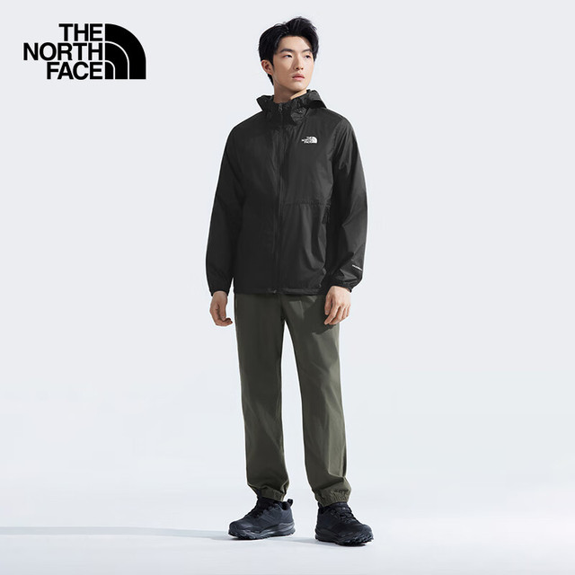 北面 溯水机能男防晒衣 防风防泼溅 UPF50 宇宙黑 2XL