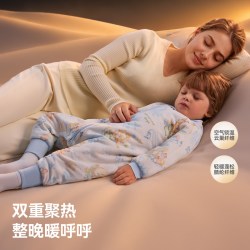 贝肽斯 猫肚棉婴儿睡袋 分腿式纯棉恒温防踢被