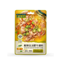 谭鸭血 酸辣金汤肥牛调料60g  赠湘味鲜小炒汁调料80g
