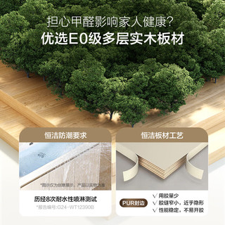恒洁 BM2215S-50Q4 E0级陶瓷一体盆 智能浴室柜