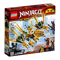 LEGO乐高 70666 幻影忍者黄金飞龙 拼插积木