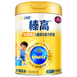 伊利 QQ星榛高铂金儿童成长奶粉4段3-12岁700g*6罐