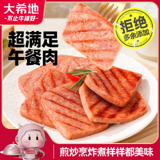 大希地 午餐肉400g/8片猪肉含量85% 早餐速食 火锅烤肉烧烤