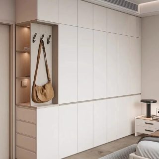 兔宝宝 卧室走入式衣帽间全屋定制衣柜门一门到顶轻奢家具高级感