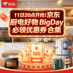 11日20点开抢！京东 厨电好物 BigDay 必领优惠券 合集