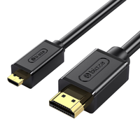 毕亚兹 Micro HDMI转HDMI线 4K30Hz 5米 黑色