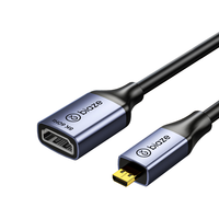 毕亚兹 Micro HDMI转HDMI转接线 8K60Hz 公对母