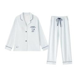 be 史努比 纯棉带胸垫 女士睡衣家居服套装