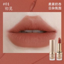 莉肯口红柔雾丝绒持久不易沾杯低饱和显白哑光口红