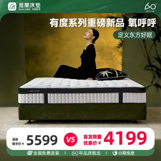 雅兰 弹簧床垫软硬适中家用卧室席梦思厚床垫2026新款