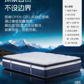 雅兰 弹簧床垫进口天然乳胶软垫酒店席梦思