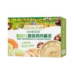 爷爷的农场 香菇鸡番茄牛肉肉酱泥宝宝辅食调味料蔬菜泥婴幼儿菜泥