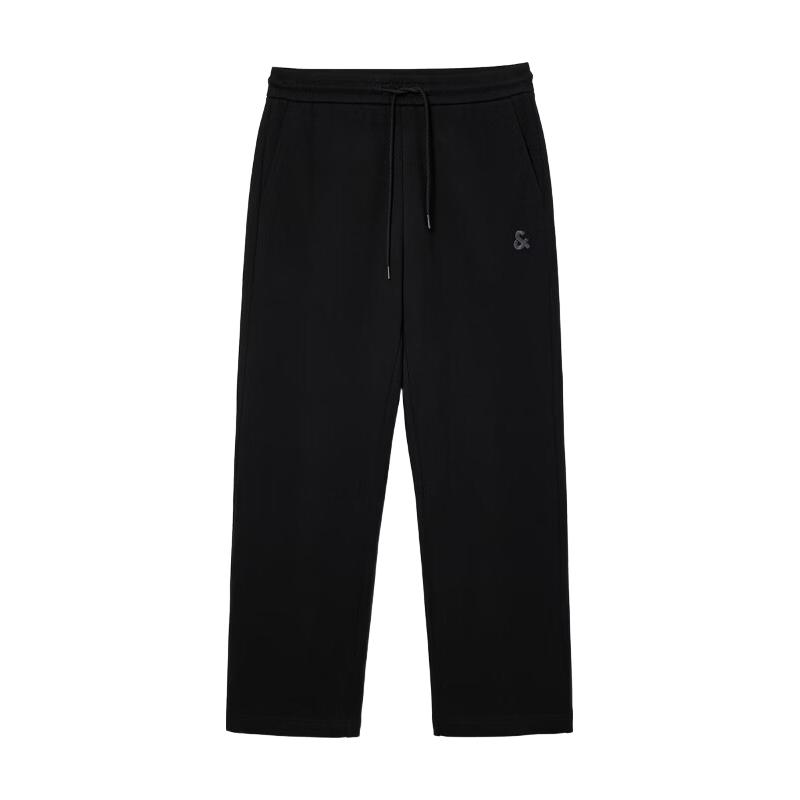 JACK&JONES 纯棉直筒休闲裤 E40黑色 32(175)