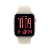 Apple Watch SE 3 GPS版 44mm星光色铝壳沙砾色表带智能手表