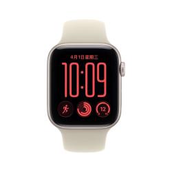 Apple Watch SE 3 GPS版 44mm星光色铝壳沙砾色表带智能手表