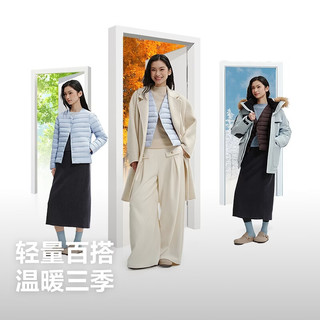 波司登 B260135004B 简约排骨条 梅洛酒红 2XL 女士羽绒服