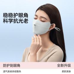小野和子 防晒口罩防紫外线遮阳女士透气可水洗夏季薄款面罩