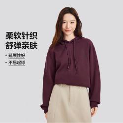 斯凯奇 运动卫衣男女款落肩连帽卫衣长袖衫秋季
