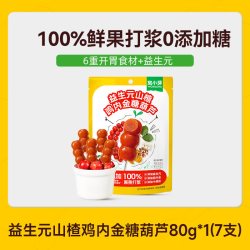 窝小芽 鸡内金山楂棒棒糖无添加糖葫芦儿童零食送婴幼儿宝宝辅食谱