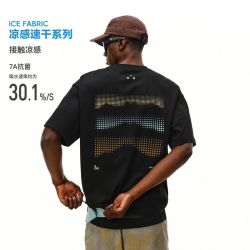 FPA 波点渐变山脉短袖t恤