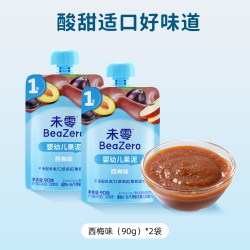 未零 婴幼儿水果泥宝宝辅食泥西梅泥儿童零食配料中无添加白糖6月+