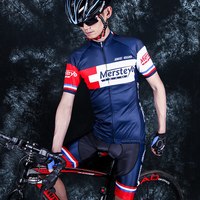 美诗特优 骑行服套装 夏季短袖 男款
