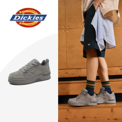 Dickies 水泥灰板鞋男2026夏季新款休闲男鞋面包低帮厚底潮流鞋子