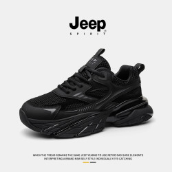 JEEP SPIRIT JEEPSPIRIT吉普男鞋26年新款黑武士老爹鞋透气网面运动休闲鞋男款