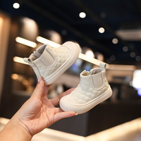 Sportmern儿童小皮靴女小童靴子软底婴儿学步鞋洋气短靴男童单靴